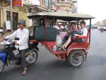 Phnom Penh, Cambodge, transfert vers l'htel Cozyna