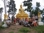 Visite d'un monastre  Mae Hong Son, dans le nord de la Thailande