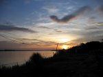 Vientiane: coucher de soleil sur le Mkong