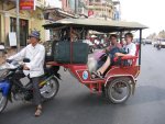 Phnom Penh, Cambodge, transfert vers l'h�tel Cozyna