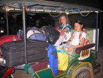 Transfert en tuk tuk vers la guesthouse Elephants d'Angkor, � Siem reap
