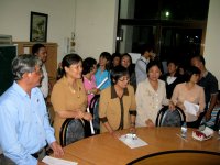 Accueil par le Directeur, M. Minh et son �quipe