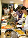 Le buffet offert par les familles d'accueil fran�aises