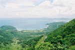 vue de la mer de Chine, prise du col des nuages, entre Danang et Hu�