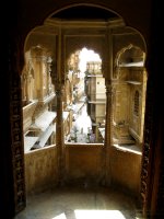 Vue d'une fen�tre d'une haveli, une maison de riche commer�ant