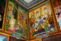 2 fresques ornant les murs de la pagode