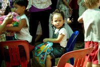 Coralie a d�j� ouvert son paquet