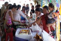 un buffet et des boissons pour tous, �l�ves et parents